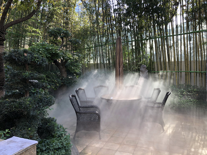 西安曲江庭院景观』人造雾系统